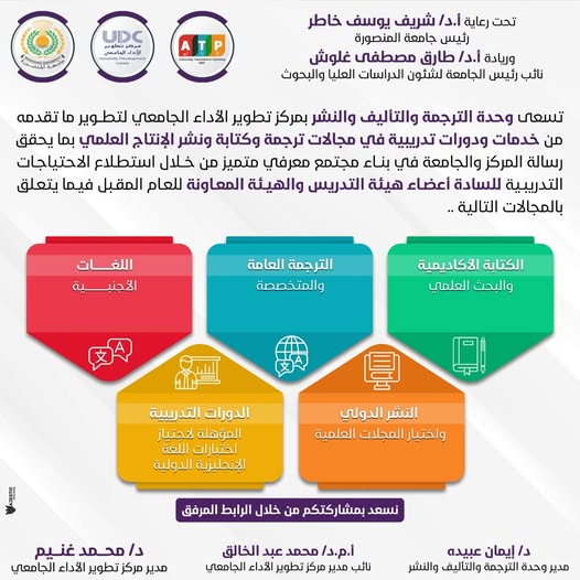  استبيان تحديد الاحتياجات التدريبية بوحدة التأليف و الترجمة و النشر